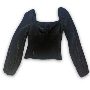 Lulu’s Long Sleeve Shiny Sleek Top
